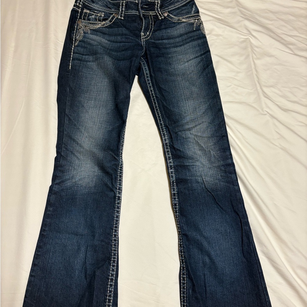 Silver Jeans Dark Blue Flare Women's Jeans
